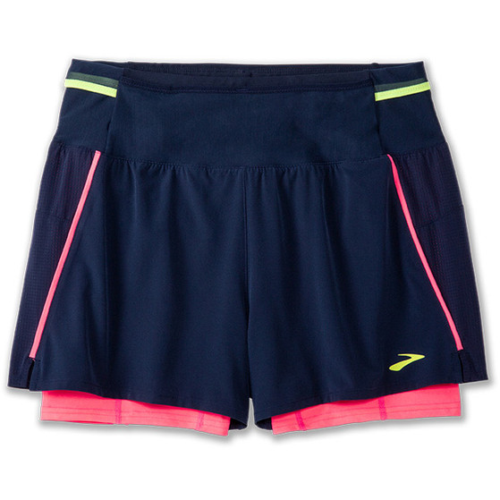 Brooks High Point 3" 2-in-1 Short 2.0 Dames