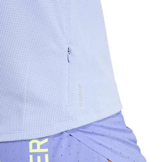 adidas Adizero 1/4-Zip T-Shirt Dames