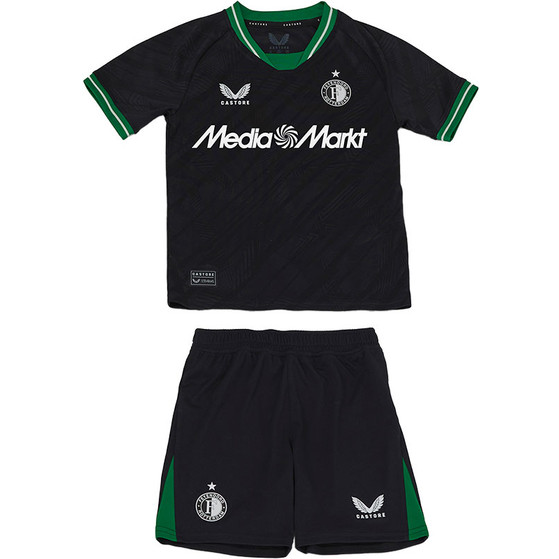 Castore Feyenoord Auswärts Outfit-Kombi Kinder