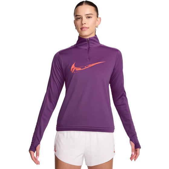 Nike Swoosh 1/2 Zip Långärmad Tröja Dam