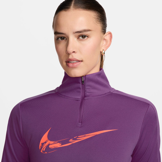 Nike Swoosh 1/2 Zip Långärmad Tröja Dam