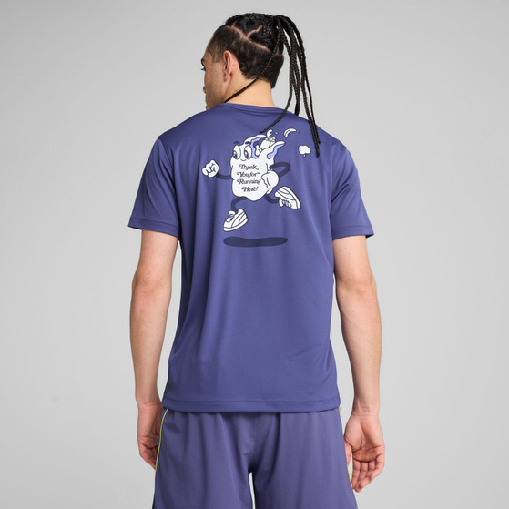 Puma Running Slogan T-Shirt Heren