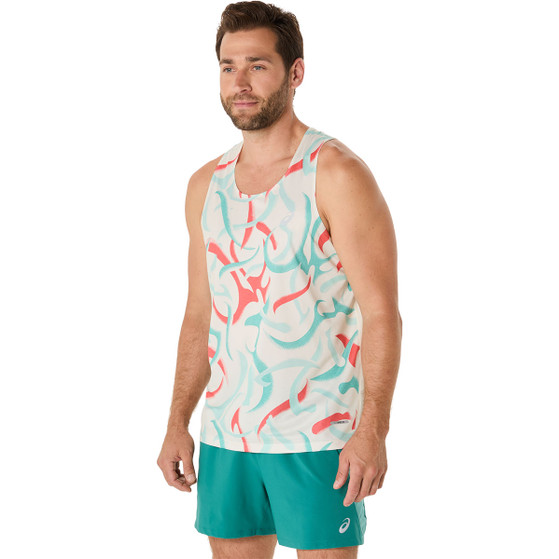 ASICS Road All Over Print Singlet Heren