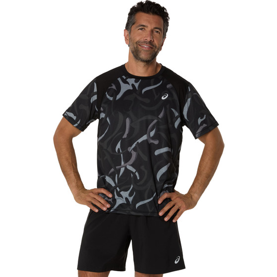 ASICS Road All Over Print T-Shirt Herr