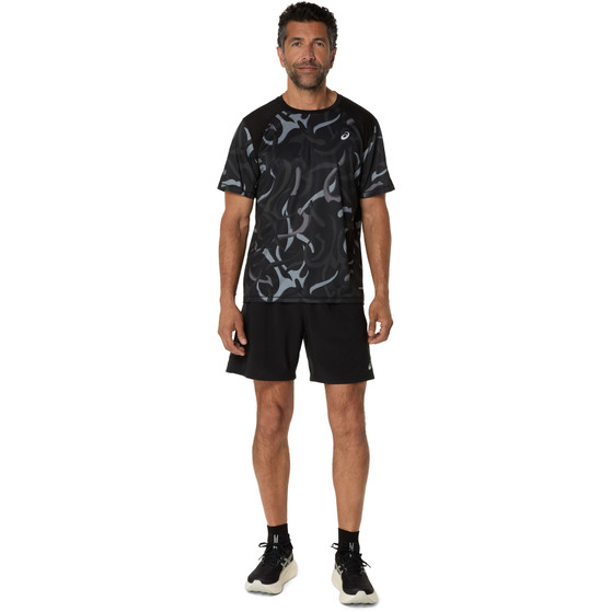 ASICS Road All Over Print T-Shirt Herr