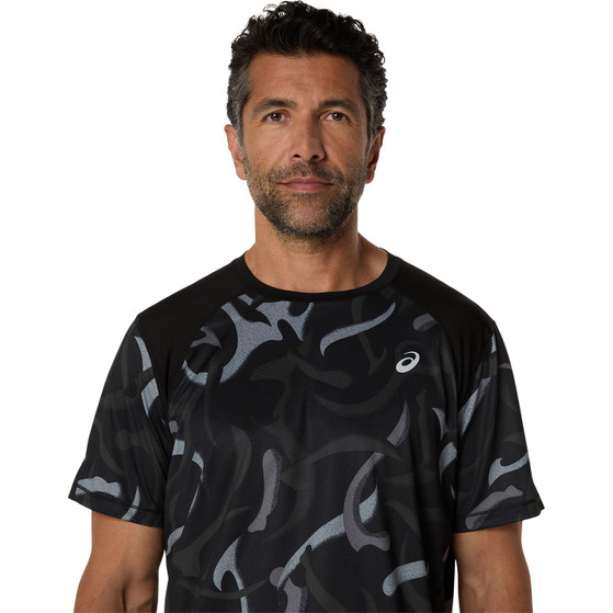 ASICS Road All Over Print T-Shirt Herr