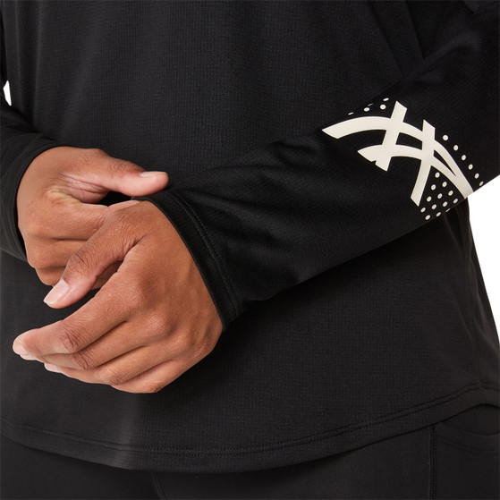 ASICS Icon Half-Zip Longsleeve T-shirt Dames
