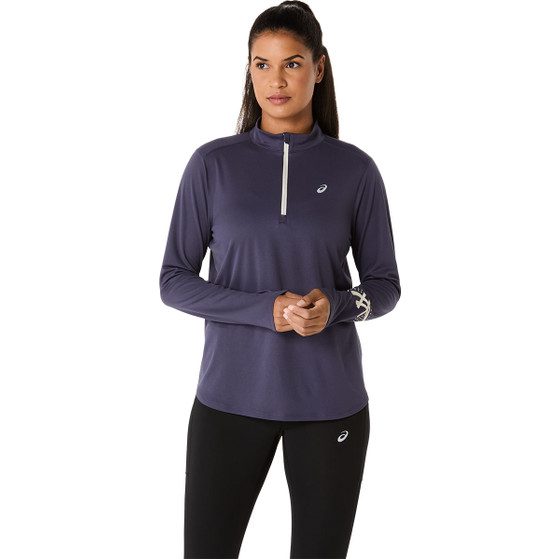 ASICS Icon Half-Zip Longsleeve T-Shirt Damen