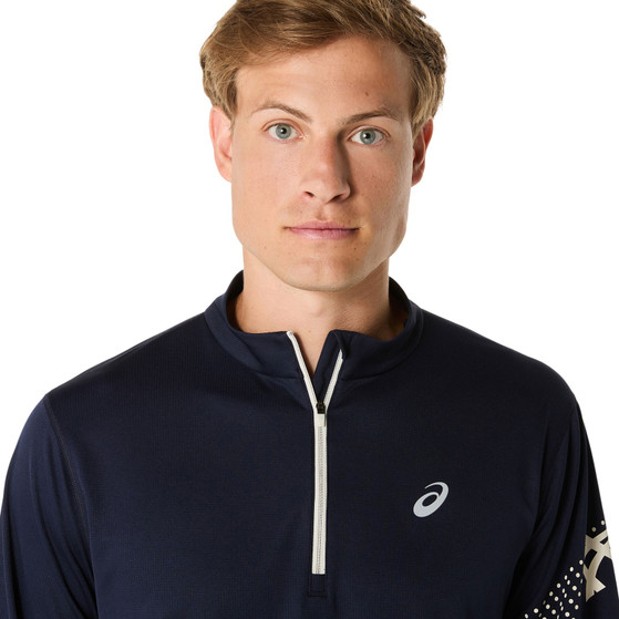 ASICS Icon Half-Zip Longsleeve T-Shirt Herren