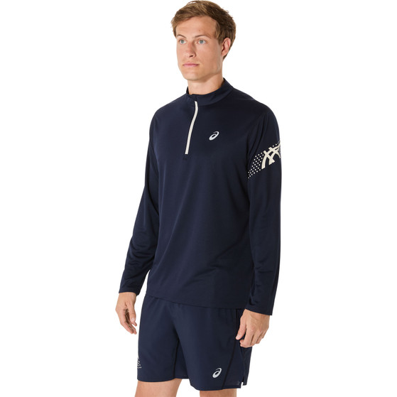 ASICS Icon Half-Zip Longsleeve T-Shirt Herren