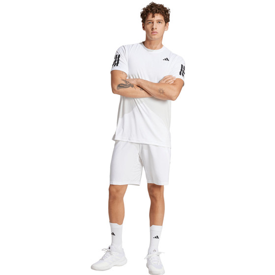adidas Club 3 Stripes 9 Inch short