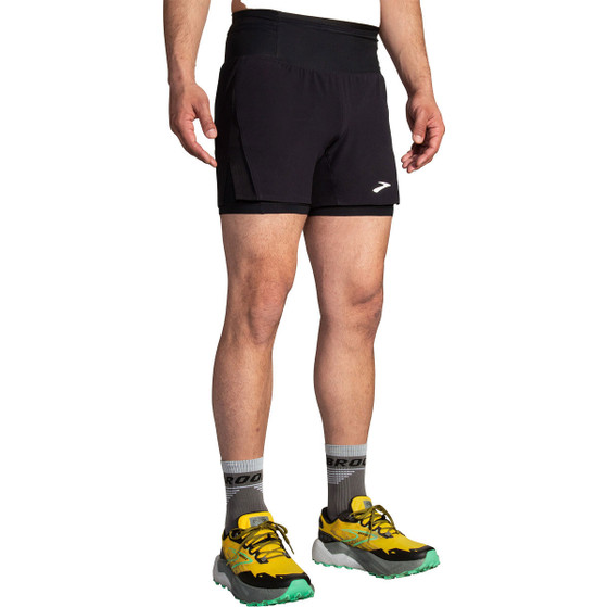 Brooks High Point 5" 2-in-1 Short 2.0 Heren