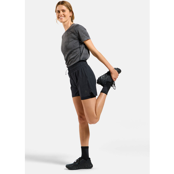 Odlo Zeroweight Shirt 2in1 Short Set Dames