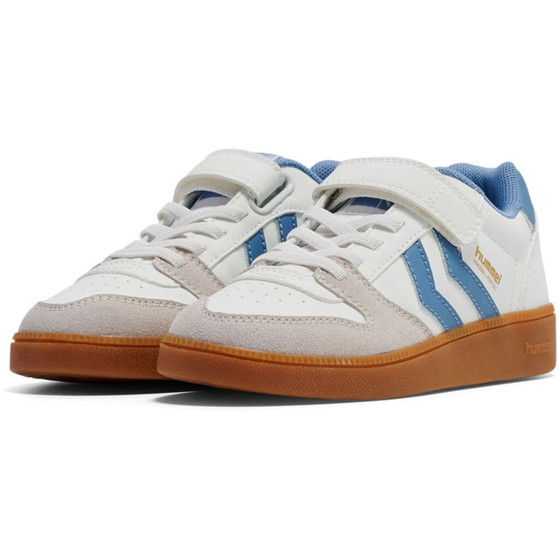Hummel Handball Perfekt SP Kids Blanc Bleu chaussure Hummel Handball Perfekt SP Kids Blanc Bleu – Image 3