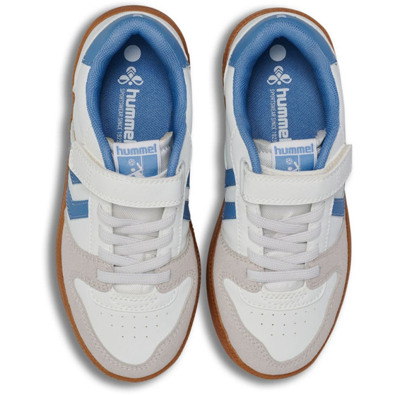 Hummel Handball Perfekt SP Kids Blanc Bleu chaussure Hummel Handball Perfekt SP Kids Blanc Bleu – Image 7