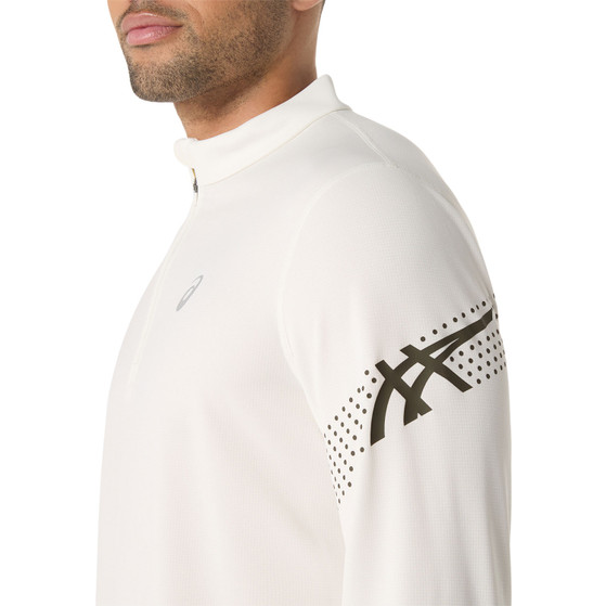ASICS Icon Half-Zip Longsleeve T-shirt Heren