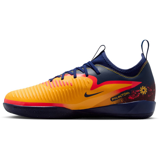 Nike Phantom 6 Low Haaland Academy Indoor Kids Jaune Bleu
