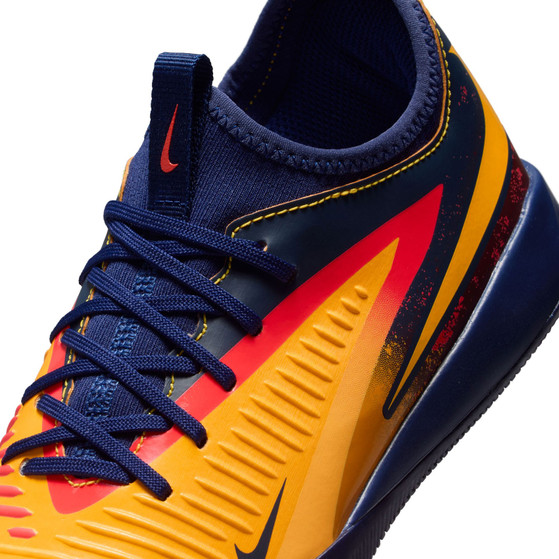 Nike Phantom 6 Low Haaland Academy Indoor Kids Jaune Bleu