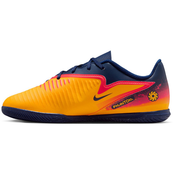 Nike Phantom 6 Low Haaland Club Indoor Kids Jaune Bleu