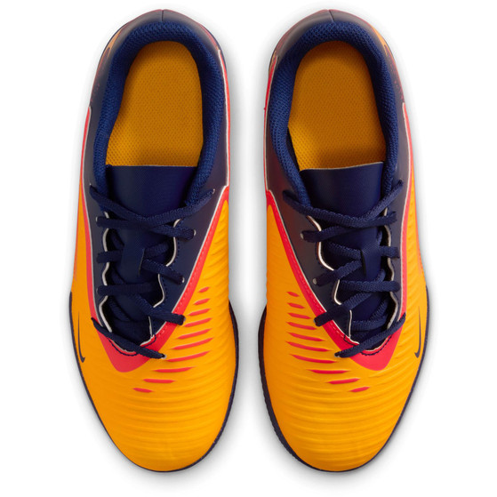 Nike Phantom 6 Low Haaland Club Indoor Kids Jaune Bleu