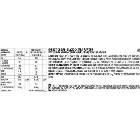 Clif® Blok Energy Chew Kirsche (1 Stk.)