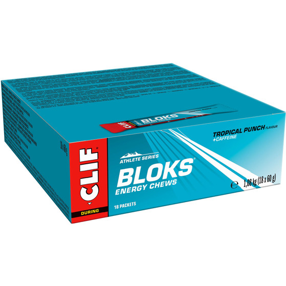 Clif® Blok Energy Chew Tropical Punch (18 stuks)
