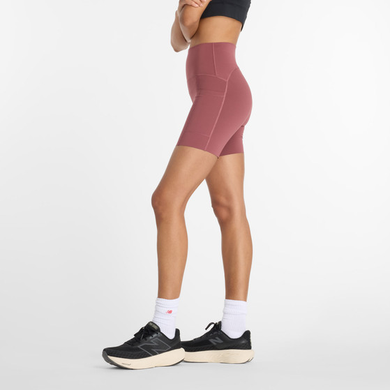 New Balance Sleek Pocket 6'' Legging Dames