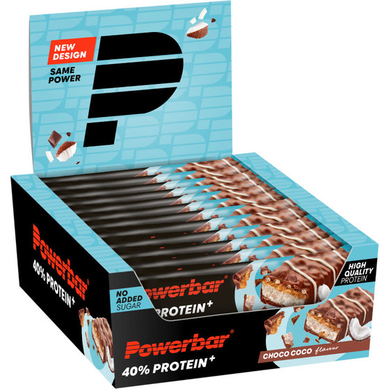 Powerbar 40% Protein+ Crisp Bar Chocolade 12x40g