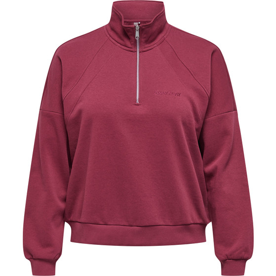Only Play Alena High Neck Zip Sweat Curvy