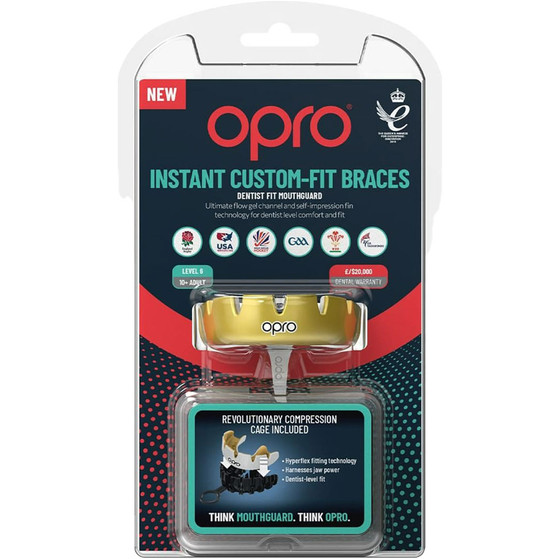 OPRO Instant Custom Dentist Fit Braces Mouthguard
