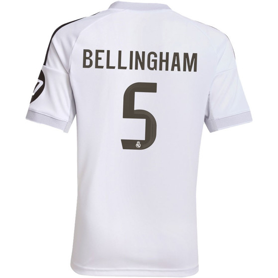 adidas Real Madrid Thuis Shirt Bellingham 5 Kids