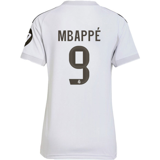 adidas Real Madrid Thuis Shirt Mbappé 9 Dames