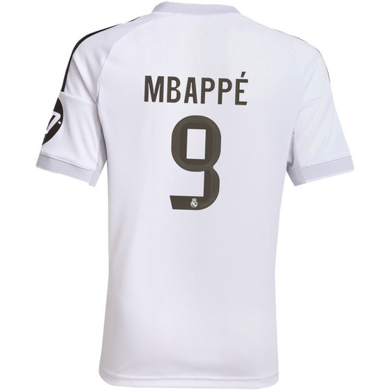 adidas Real Madrid Thuis Shirt Mbappé 9 Kids