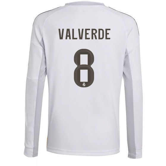 adidas Real Madrid Thuis Shirt Lang Valverde Kids