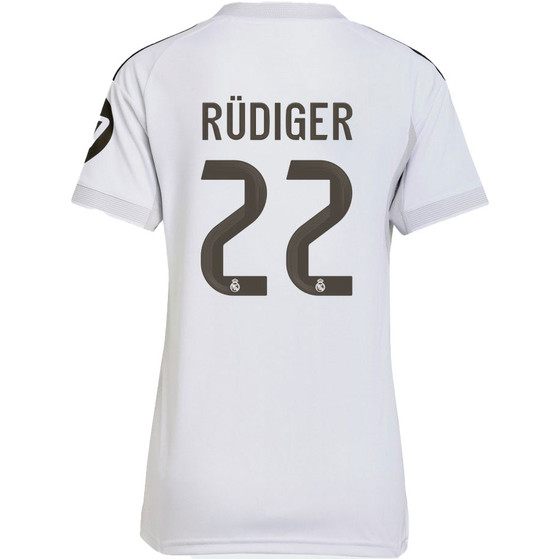 adidas Real Madrid Thuis Shirt Rüdiger 22 Dames