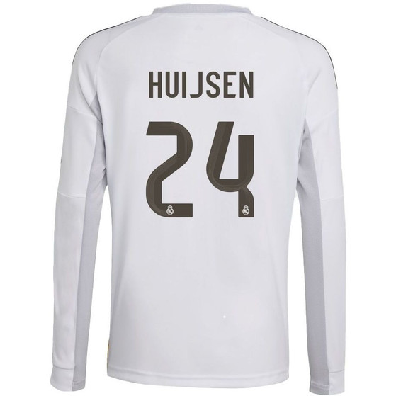 adidas Real Madrid Thuis Longsleeve Huijsen Kids