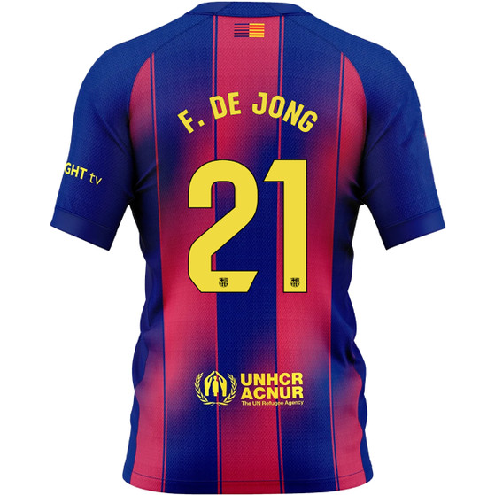 Nike FC Barcelona Match Thuis Shirt F. de Jong 21