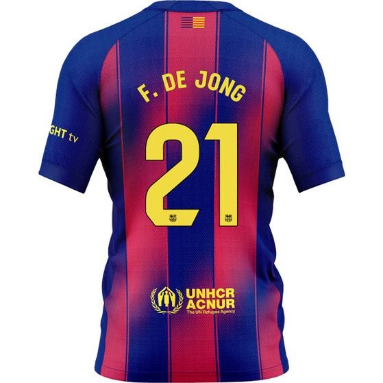 Nike FC Barcelona Thuis Shirt F. de Jong 21 Kids