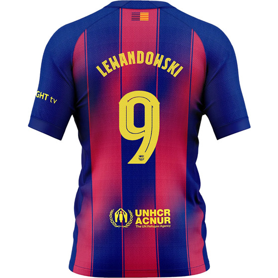 Nike FC Barcelona Thuis Shirt Lewandowski 9 Kids