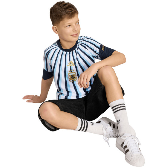 adidas ArgentiniëPre-Match Trainingsset Kids WK 2026
