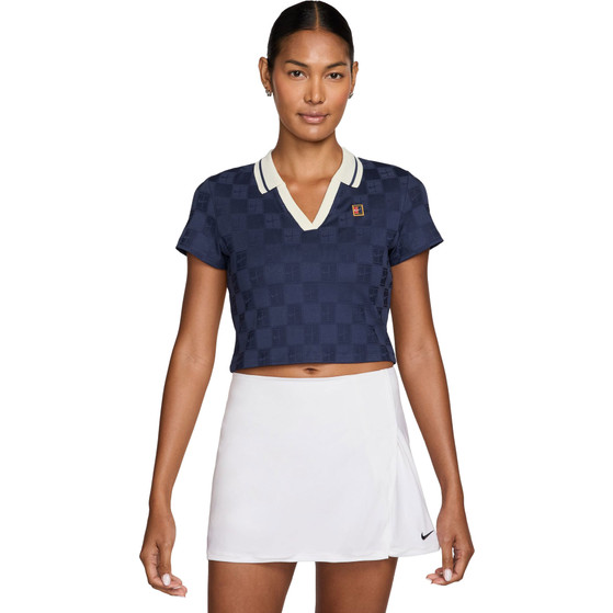 Nike Court Cropped Printed Polo