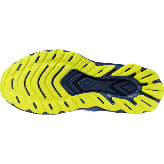 Mizuno Wave Skyrise 7 Homme Bleu Jaune