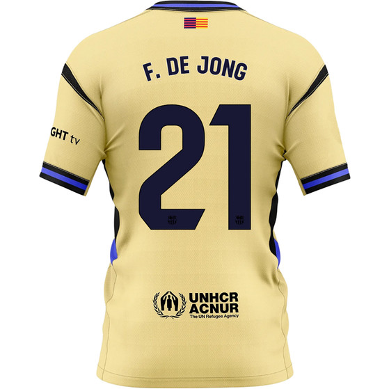 Nike FC Barcelona Uit Shirt F. de Jong 21 Kids