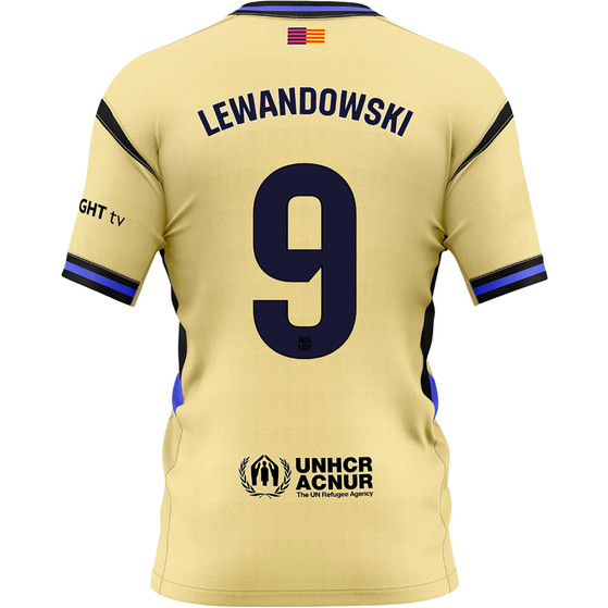 Nike FC Barcelona Match Uit Shirt Lewandowski 9