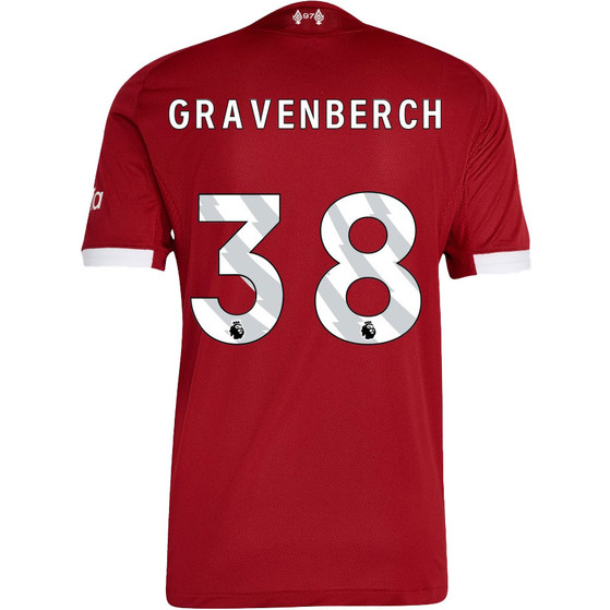 adidas Liverpool Authentic Home Kit Gravenberch