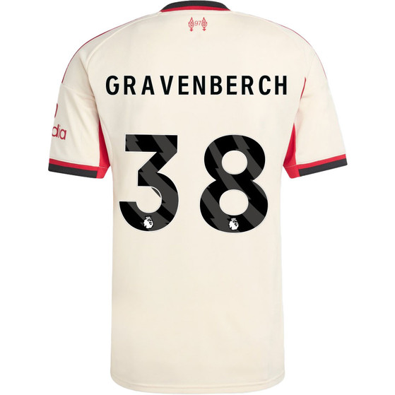 adidas Liverpool Uit Shirt Gravenberch 38