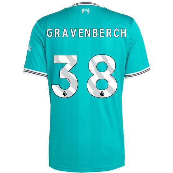 adidas Liverpool 3rd Shirt Gravenberch 38