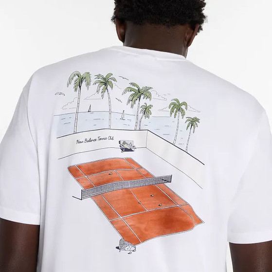 New Balance Tennis Grafik T-Shirt