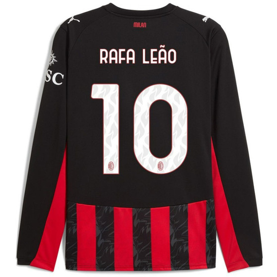 Puma AC Milan Home Kit Longsleeve Rafa Leão 10