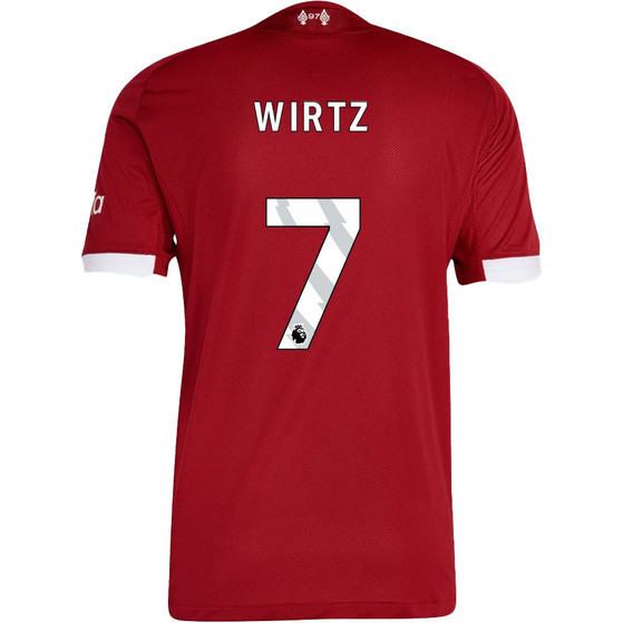 adidas Liverpool Authentic Home Kit Wirtz 7